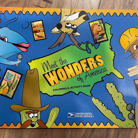 New "Meet the Wonders of America" Coloring/Activity Book - Picture 1 of 5
